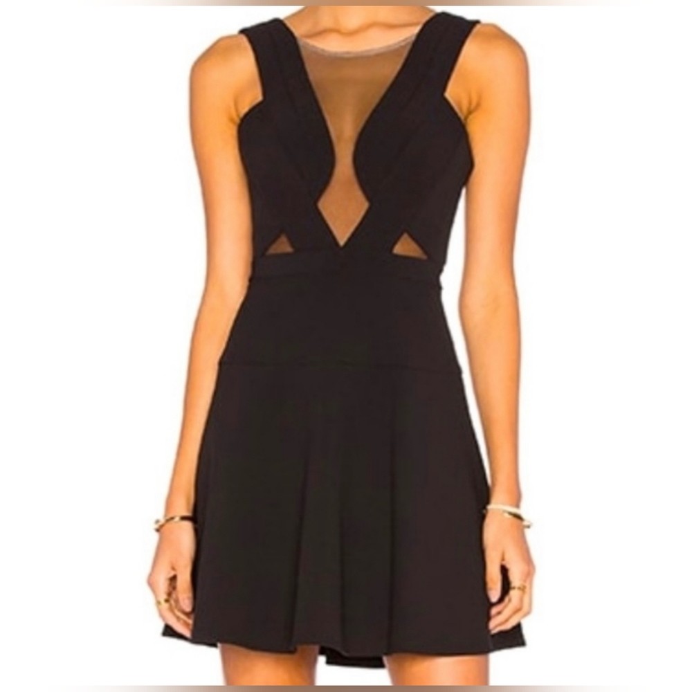 Black mini dress